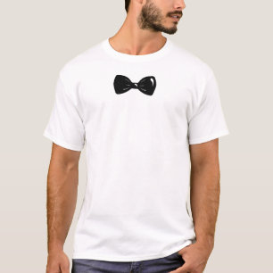Schwarze Bogen-Krawatte T-Shirt