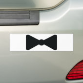 schwarze Bogen-Krawattenikone Autoaufkleber (Auf Auto)