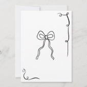 Schwarze Bögen Leseband Illustrationen Kinderdusch Einladung (Rückseite)