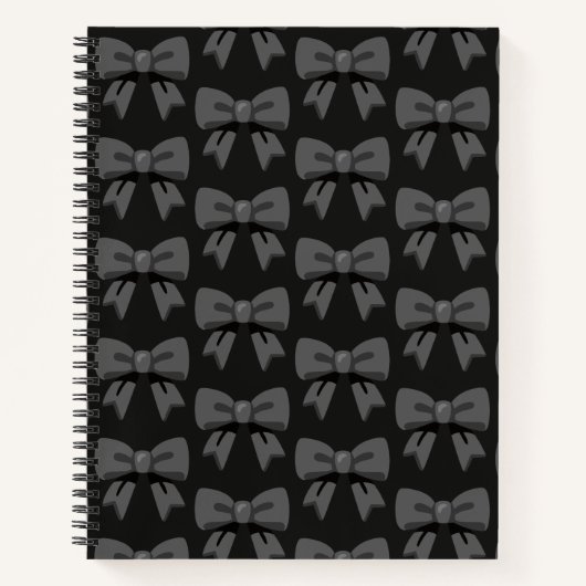 Schwarze Bogen Notizblock (Vorderseite)