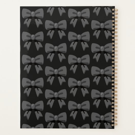 Schwarze Bogen Planer (Rückseite)