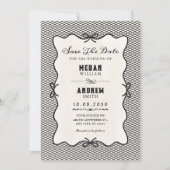 Schwarze Bogenhochzeit Einladung (Vorderseite)