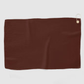 Schwarze Bohne (feste Farbe) Golfhandtuch (Horizontal)