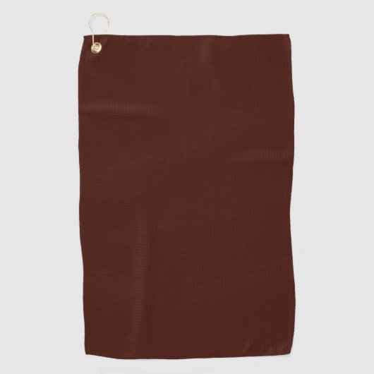 Schwarze Bohne (feste Farbe) Golfhandtuch (Vorderseite)
