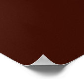 Schwarze Bohne (feste Farbe) Poster (Ecke)