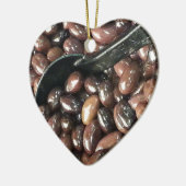 Schwarze Bohnen Keramikornament (Links)