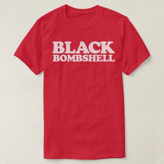 Schwarze Bombshell T-Shirt (Design vorne)