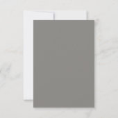 Schwarze botanische Hochzeit Save The Date (Rückseite)