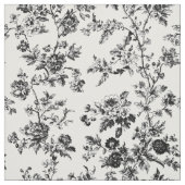 Schwarze botanische Wein-Toile Stoff (Muster)