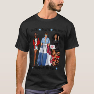 Schwarze Bougee gesegnete panamaische Nichte Panam T-Shirt