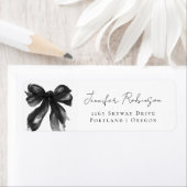 Schwarze Bow Coquette Schrift Süße 16 Party (Insitu)