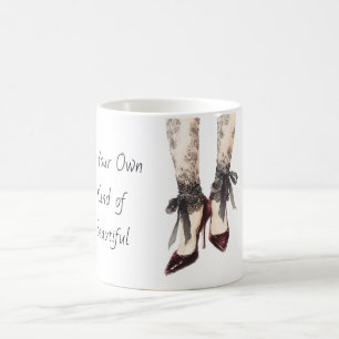 Schwarze Bows Spitze Seien Sie Ihre eigene Art von Kaffeetasse