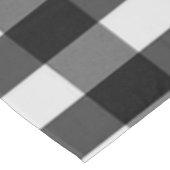 Schwarze Buffalo-Karierte Farmkuh Tischdecke (Schrägansicht)