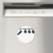 Schwarze Bühne Silhouette Digitale Kamera Magnet (In Situ (Geschirrspüler))