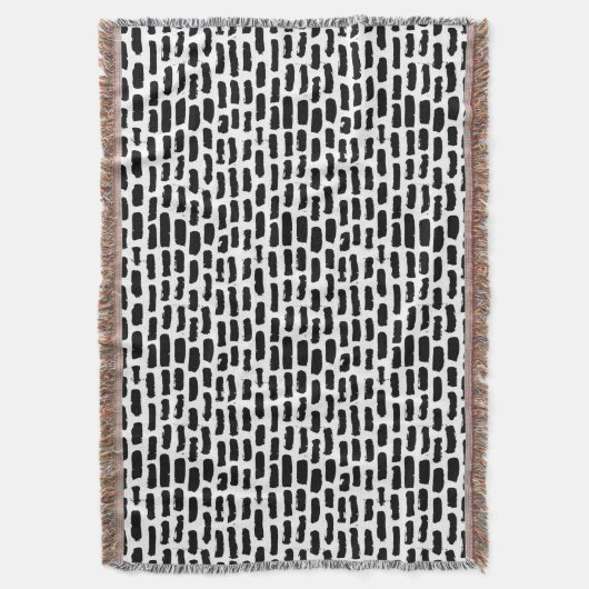 Schwarze Bürste streicht Muster Decke (Vorderseite Vertikal)