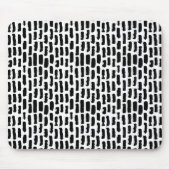 Schwarze Bürste streicht Muster Mousepad (Vorne)