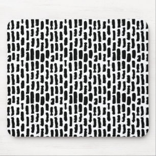 Schwarze Bürste streicht Muster Mousepad