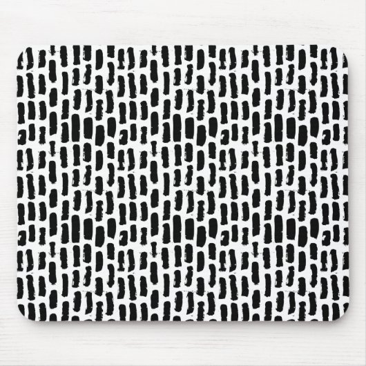 Schwarze Bürste streicht Muster Mousepad (Vorne)