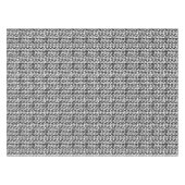 Schwarze Bürste streicht Muster Tischdecke (Vorderseite (Horizontal))