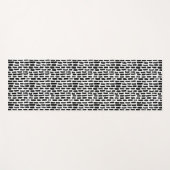 Schwarze Bürste streicht Muster Yogamatte (Vorderseite (Horizontal))