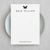 Schwarze Butterfly-Erring-Display-Karte