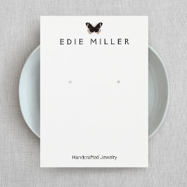 Schwarze Butterfly-Erring-Display-Karte