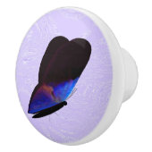 Schwarze Butterfly-Violett-Keramik Pull Keramikknauf (Rechts)