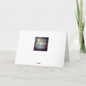 Schwarze Cadillac-Gruß-Karte Karte (Rückseite)