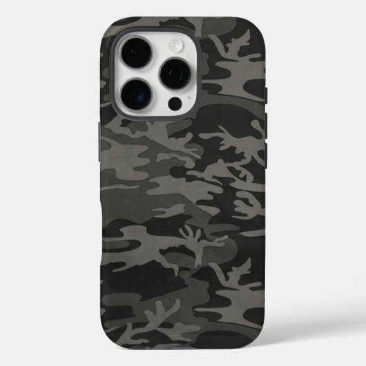 Schwarze Camouflage Case-Mate iPhone Hülle (Rückseite)