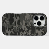 Schwarze Camouflage Case-Mate iPhone Hülle (Rückseite (Horizontal))