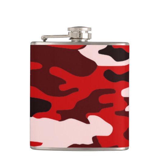 Schwarze Camouflage Flachmann (Vorderseite)