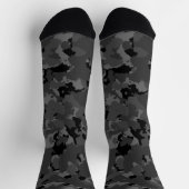 Schwarze Camouflage Socken (Oben)