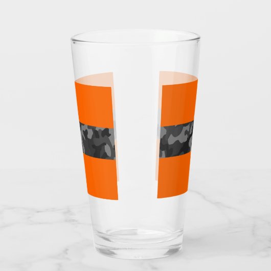 Schwarze Camouflage und Bierbrille, Camouflage für Glas (Links)