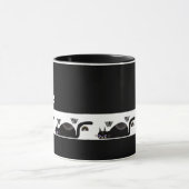 SCHWARZE CAT-LOVER-TASSE TASSE (Zentrum)
