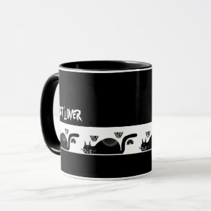 SCHWARZE CAT-LOVER-TASSE TASSE
