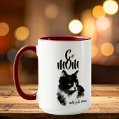 Schwarze CAT-MAMA: Hinzufügen von Foto und/oder Na Tasse