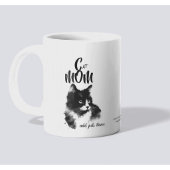 Schwarze CAT-MAMA: Hinzufügen von Foto und/oder Na Tasse