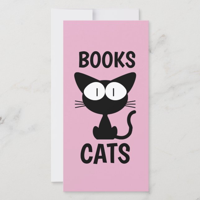 SCHWARZE CAT NIEDLICHE BOOKMARKER-LESEZEICHEN (Vorderseite)