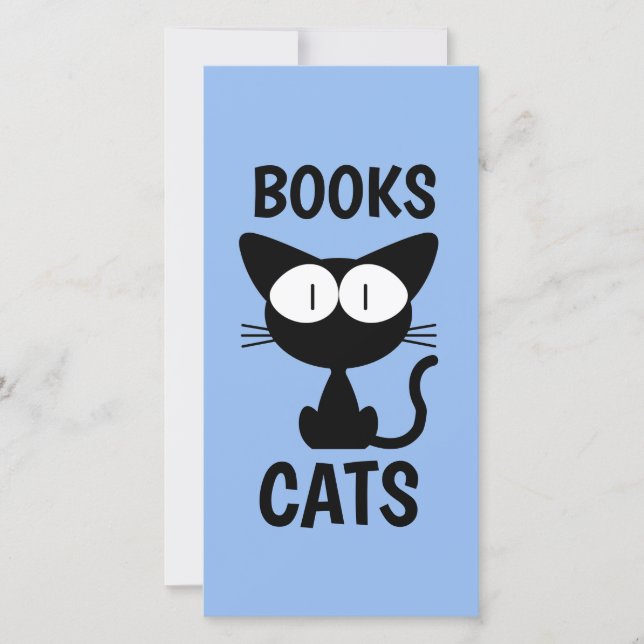 SCHWARZE CAT NIEDLICHE BOOKMARKER-LESEZEICHEN (Vorderseite)