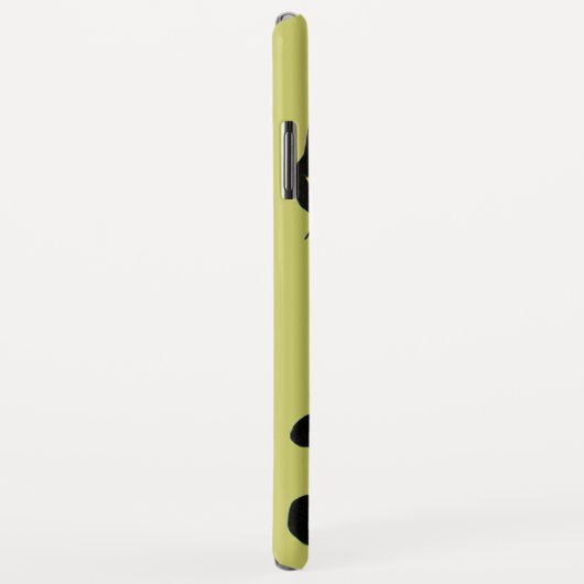 SCHWARZE CAT NINJA Gelb Case-Mate iPhone Hülle (Hinten/Rechts)