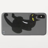 SCHWARZE CAT NINJA Grau Case-Mate iPhone Hülle (Rückseite (Horizontal))