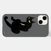 SCHWARZE CAT NINJA grau Case-Mate iPhone Hülle (Rückseite (Horizontal))