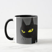 SCHWARZE CAT NINJA Grau Tasse (Links)