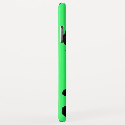 SCHWARZE CAT NINJA Hellgrün Case-Mate iPhone Hülle (Hinten/Rechts)