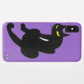 SCHWARZE CAT NINJA Lila Case-Mate iPhone Hülle (Rückseite (Horizontal))