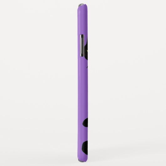 SCHWARZE CAT NINJA Lila Case-Mate iPhone Hülle (Hinten/Rechts)