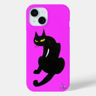 SCHWARZE CAT NINJA Pink Fuchsia Case-Mate iPhone Hülle