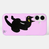 SCHWARZE CAT NINJA Pink Lilac Case-Mate iPhone Hülle (Rückseite (Horizontal))