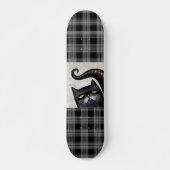 SCHWARZE CAT-Skateboarddecke Skateboard (Vorne)