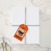 SCHWARZE CAT-STRICK-Geschenktasten II Geschenkanhänger (Mit Garn)